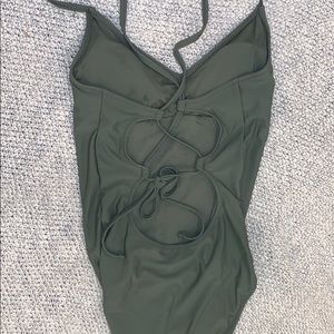 Aerie Lace Up One Piece Swimsuit (worn once!)